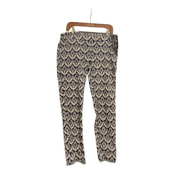 G21 Pants Black and White Pattern Jr Size 15 Side Zipper 98% Cotton - Picture 4 of 10